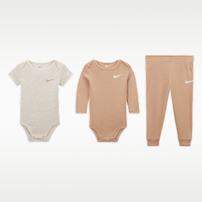 Nike Baby Essentials Baby (0-6M) 3-Piece Bodysuit and Pants Set